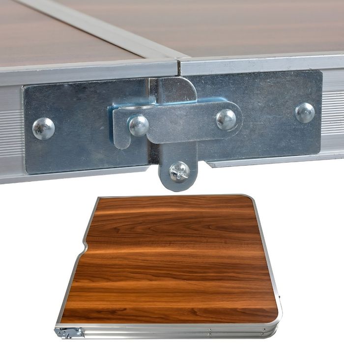 Комплект сгъваема къмпинг маса с 4 стола, Регулируема височина, Дизайн