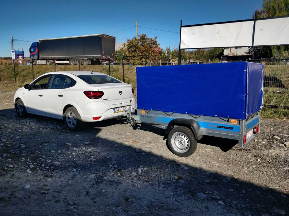 Remorca Marca Faro Pondus cu Prelata dimensiuni utile 205*125*110 cm