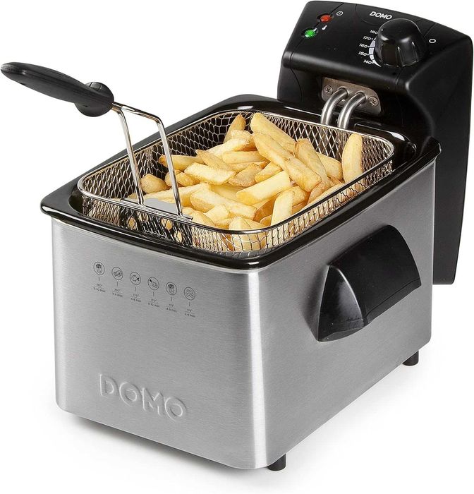 ПРОМО Нов Фритюрник Domo DO464FR, 3 л, 2200W с 2г Гаранция