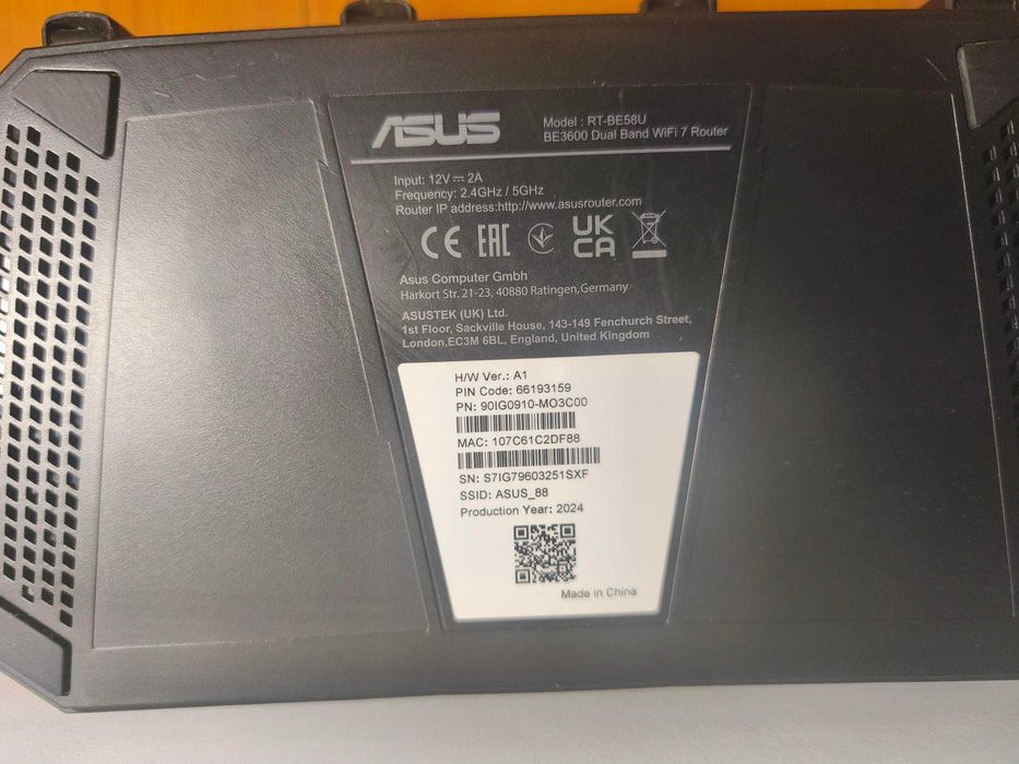 Router Wireless ASUS RT-BE58U - Wi-Fi 7, BE3600, Port WAN 2.5G, AiMesh, usb