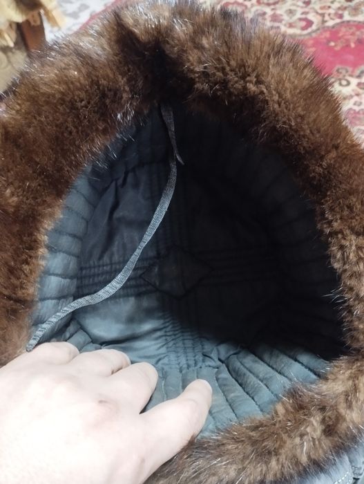 Шапка ушанка норка