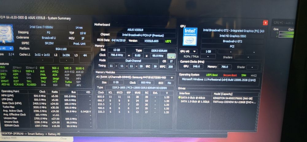 Laptop Asus X555L i7