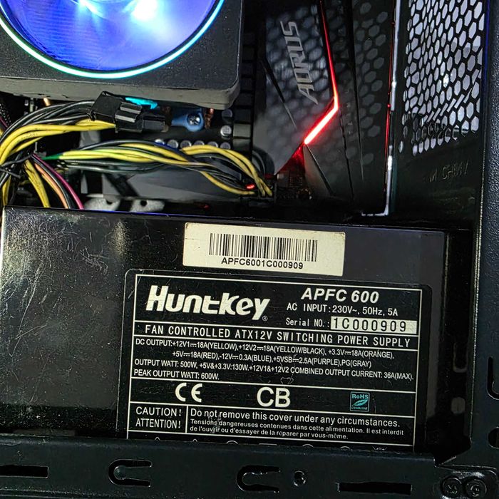 Блок питания Huntkey APFC600, 600W