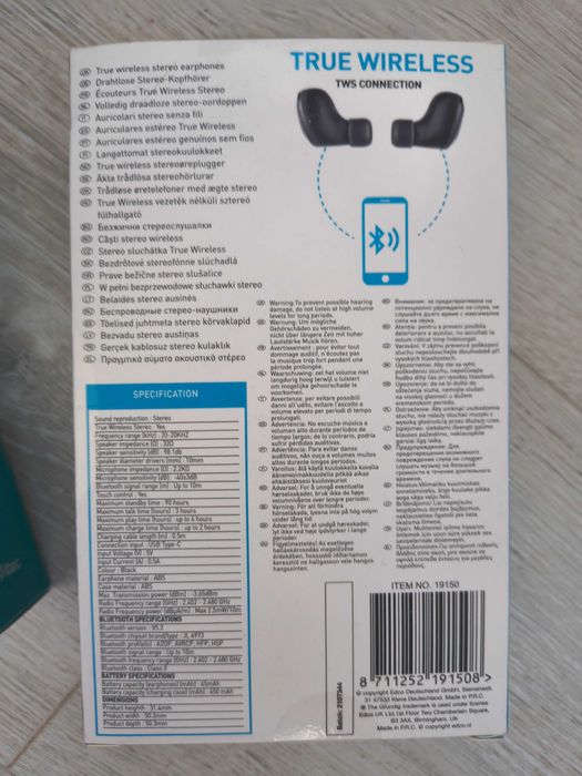 Слушалки Grundig Ttec безжични слушалки bluetooth слушалки handsfree