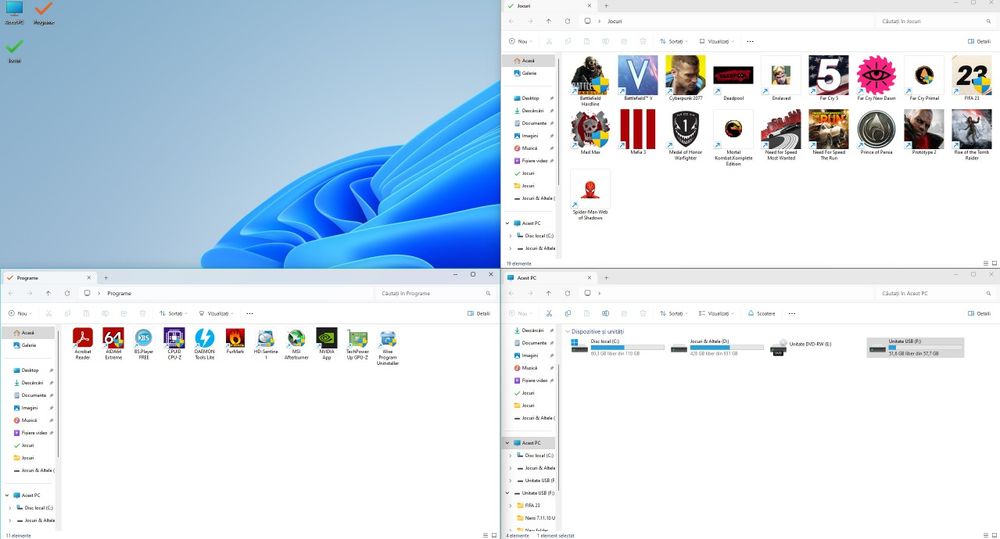 Sistem PC cu CPU I5, 16gb ram, gpu 2gb