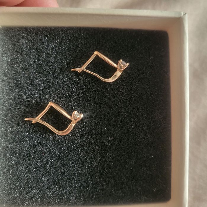 Серьги детские золото