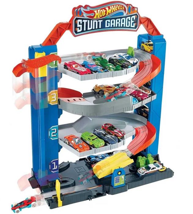 Гараж для машинок Hot Wheels четырехэтажный GNL70 ХОТ ВИЛС