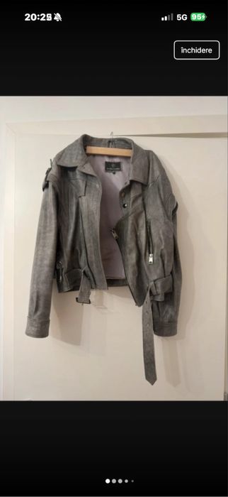 Geaca de piele stil manokhi