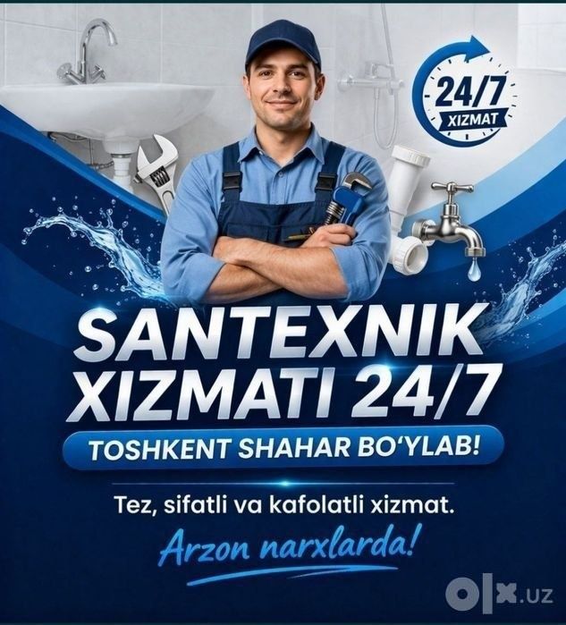 Professional Santexnika, Elektrika xizmati. Sifatli va tez bajariladi.