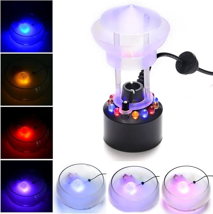 FITNATE Mister Fogger Ultrasonic Smoke Machine Splash Guard 12 LED