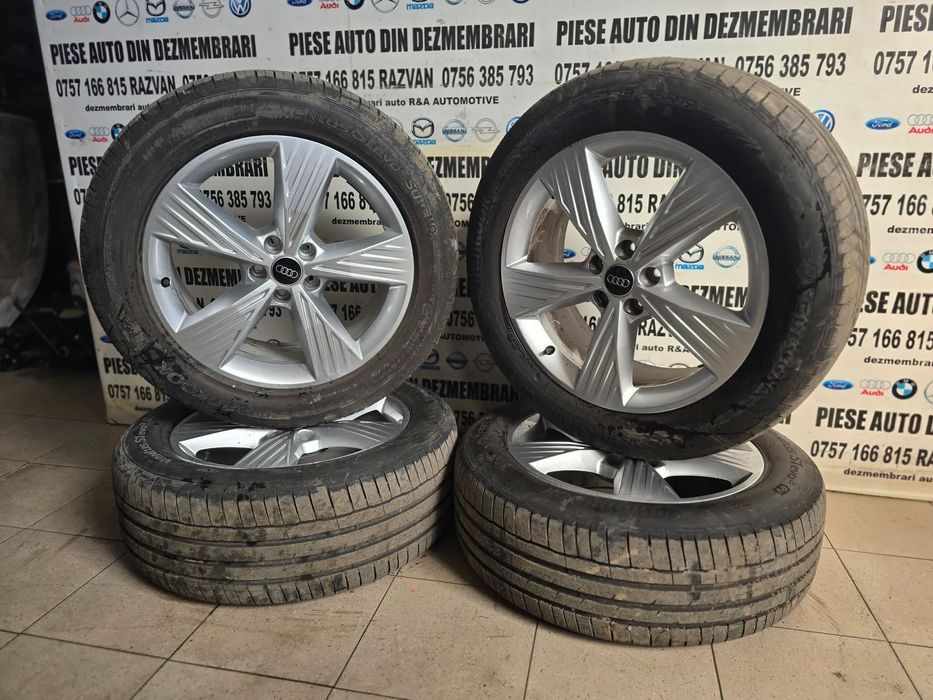 Set Jante Aluminiu R19 2 Dimensiuni Audi Q4 E-Tron 235/55R19 255/50R19 5X112 Anvelope Vara Dot 2023