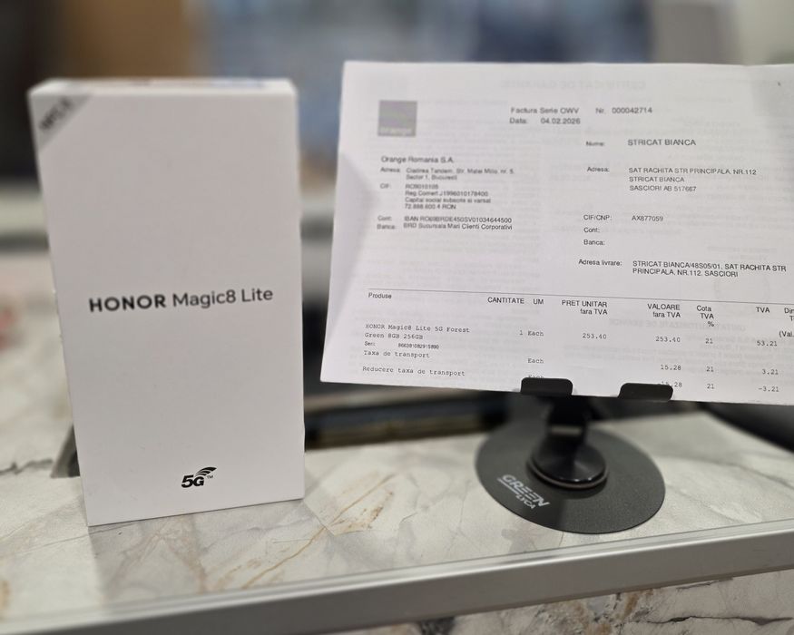 Honor Magic 8 lite 5G 256GB. SIGILAT ! 2 Ani Garantie