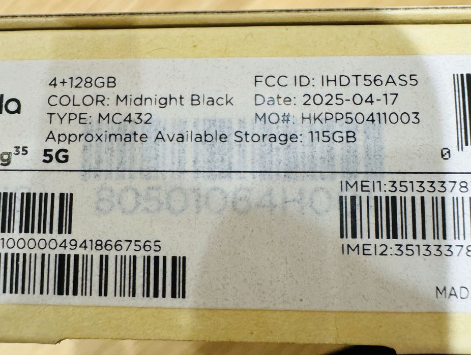 Motorola Moto G35 5g 4+128GB