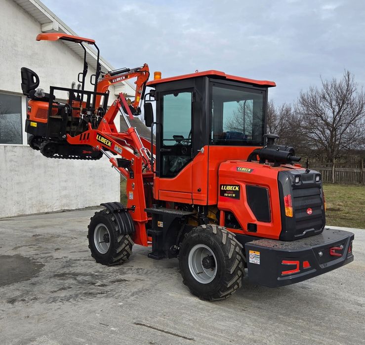 Incarcator Frontal LUBECK FR141 W, 1.2T forta ridicare~Nou~ Plata in RATE/LEASING