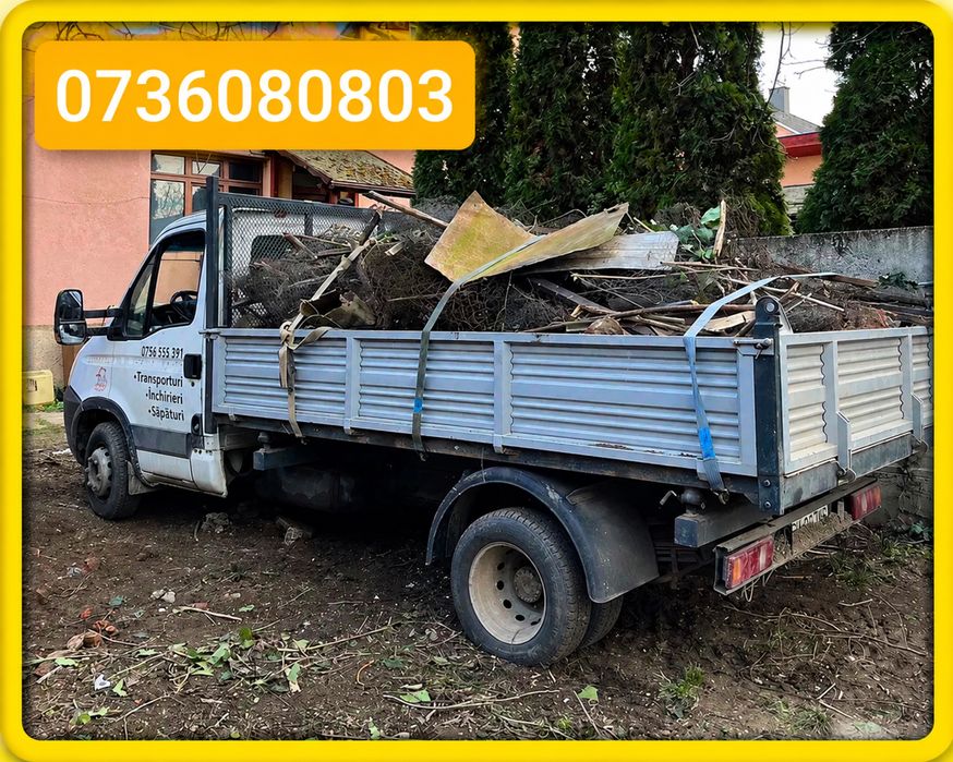 Transport gunoi moloz debarasare mobila
