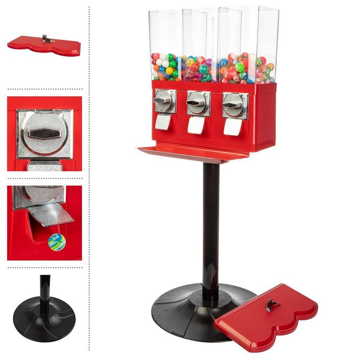 Тройна вендинг машина за топчета и капсули