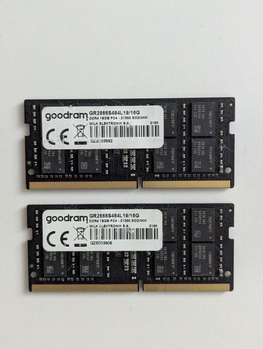 Kit 2x 16GB DDR4 2666MHz Goodram (chip Samsung)(SODIMM)
