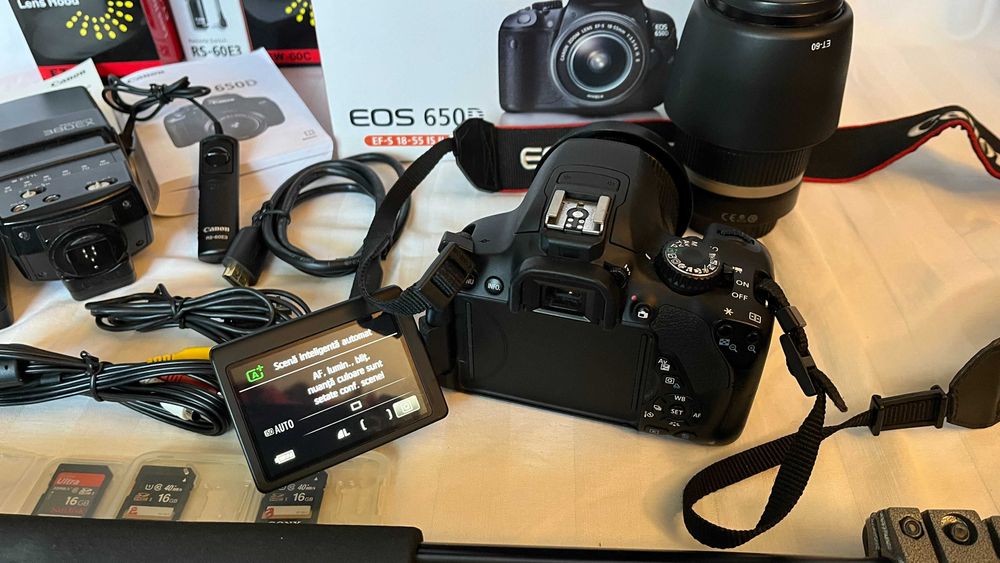 Canon EOS 650 D kit complet DSLR shot and go