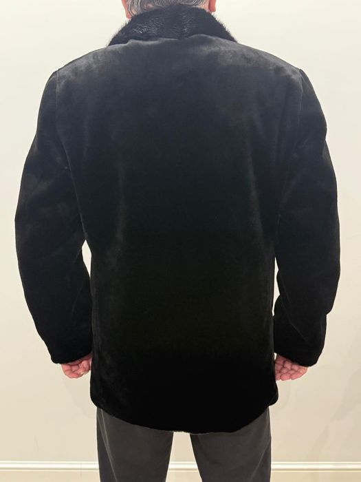 Шуба мужская черная