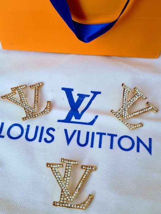 Broșe Louis Vuitton/strass/otel inoxidabil
