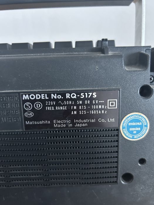 Nationanal panasonic RQ-517S