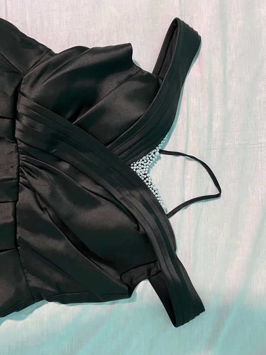 Rochie neagra de seara eleganta