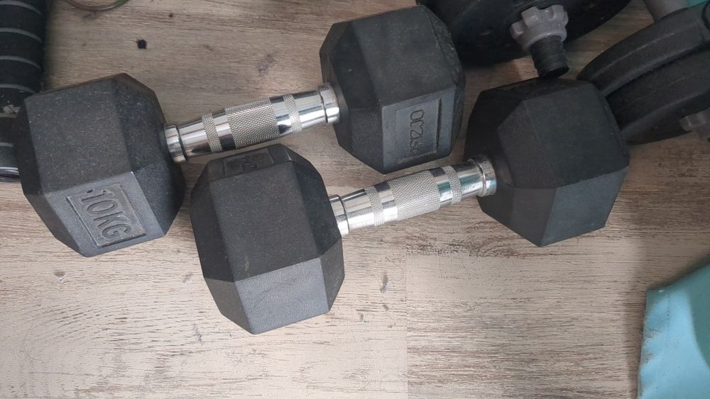 10 kg Hexagon Dumbles
