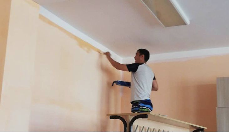 Покраска стен от 400тг кв/м