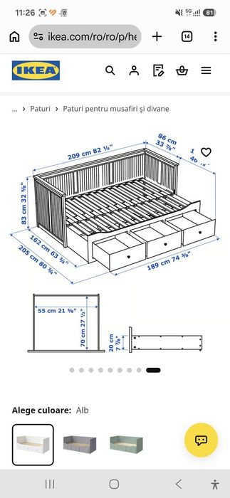 Cadru divan Ikea