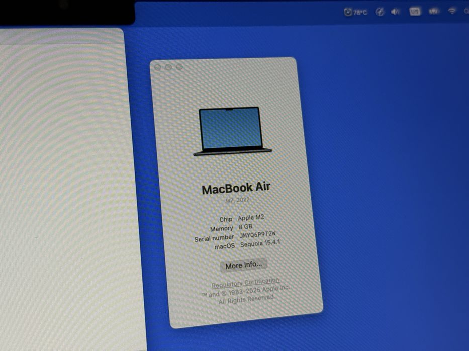 Macbook Air 13" M2 2022 Midnight