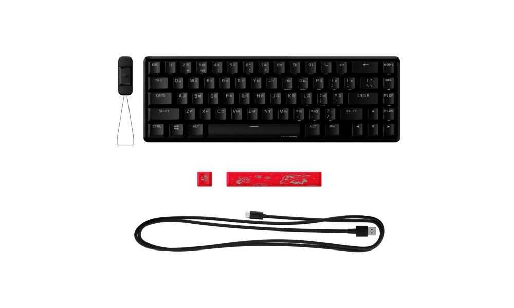 * Игровая клавиатура HyperX Alloy Origins 65 Red USB RGB, Black