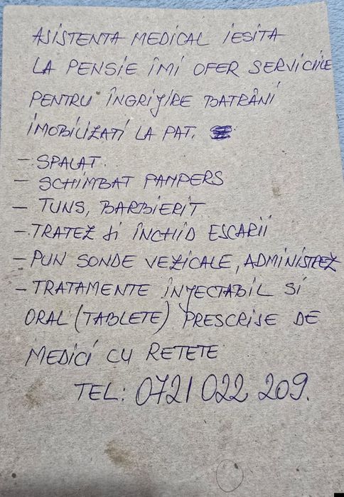 Îngrijire la domiciliu persane  vârstnice