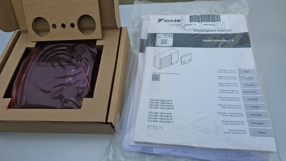 Нова термопомпа Daikin Altherma  16kw EDLA16 трифазна