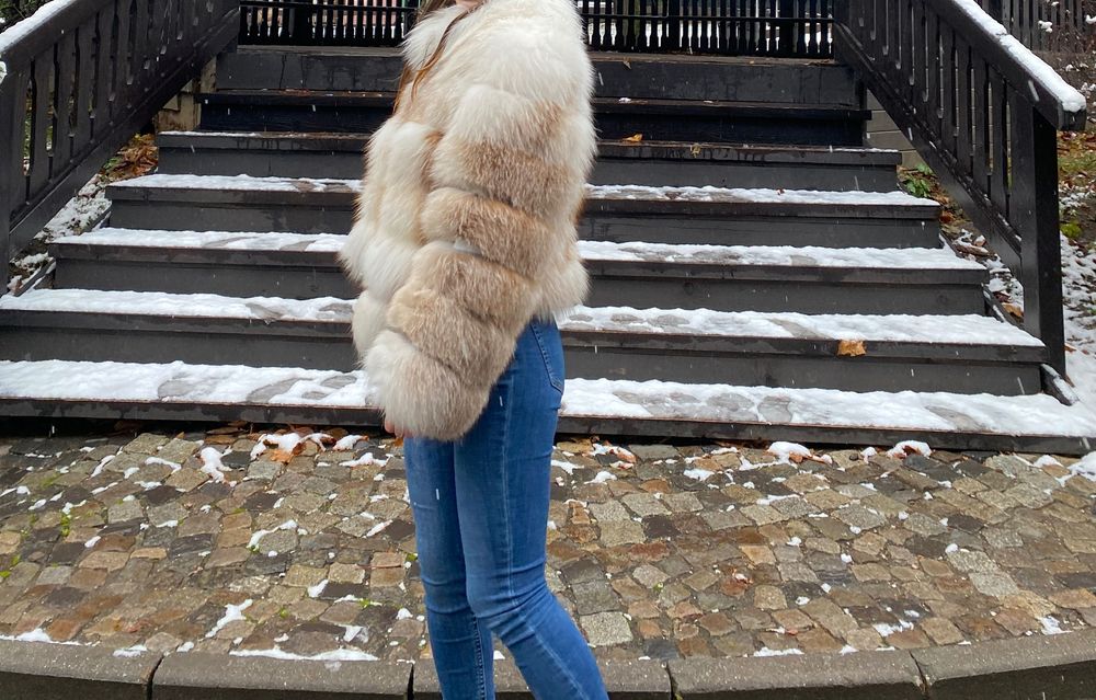 Blană naturală Arctica mărimea S/XS