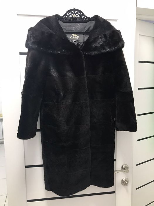 Шуба норка стриженая шоколад