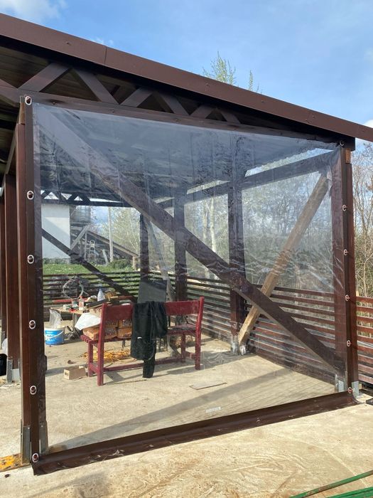 Rulouri folie terasa, folie terase și foisoare transparenta tratata UV