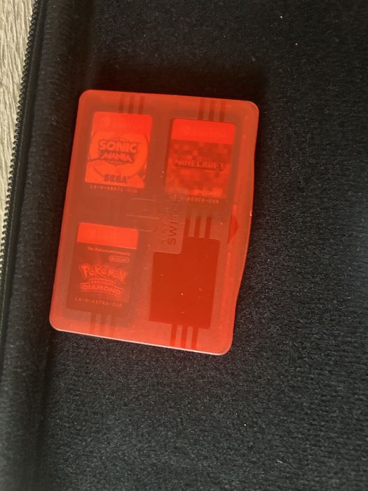 Nintendo switch blue and yellow edition with 3 games