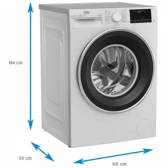 Нова инверторна смарт пералня с пара Beko B3WFU7922WB, 9 кг,