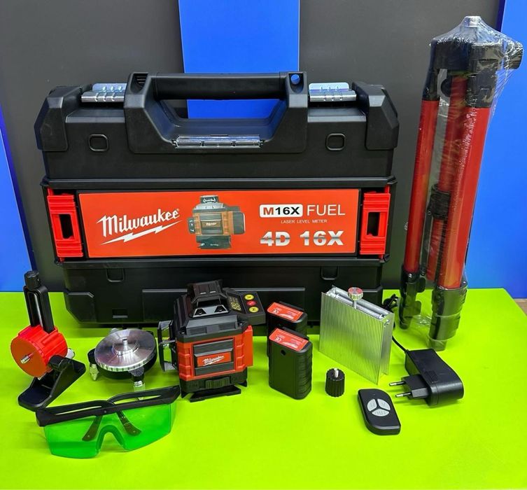 Лазерный уровень 4Д. Сапасы жоғары уровеньдер. 360 градус. Распродажа!