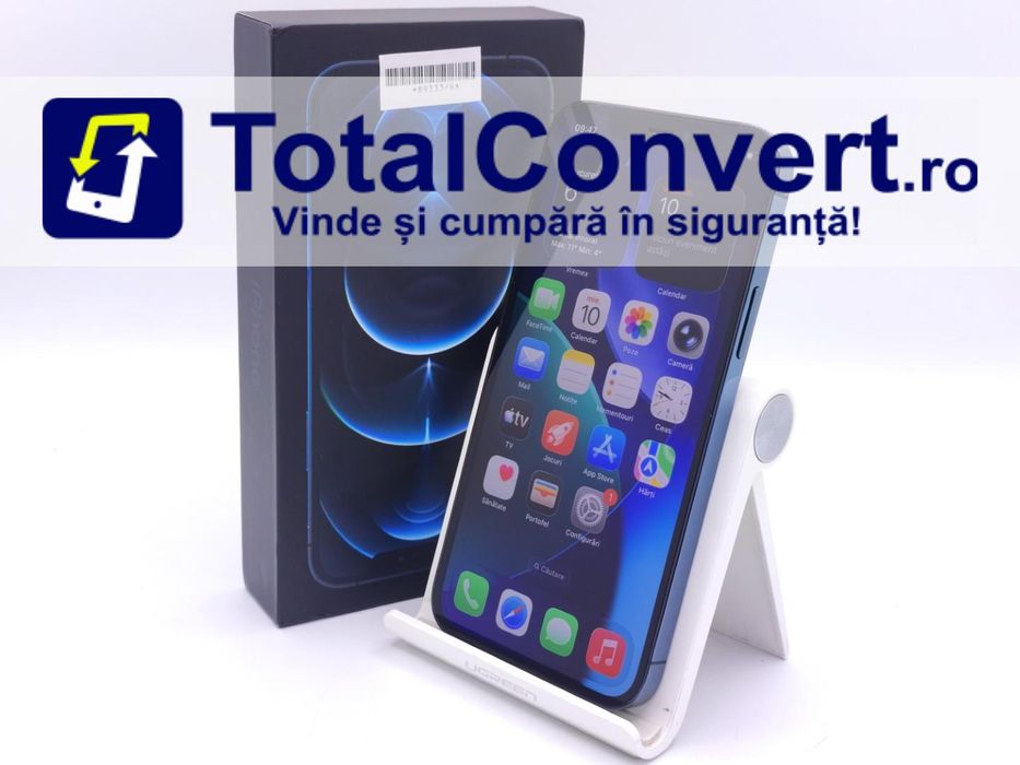 Apple iPhone 12 Pro 128GB Pacific Blue 6GB, Garantie 24 luni | #D89333
