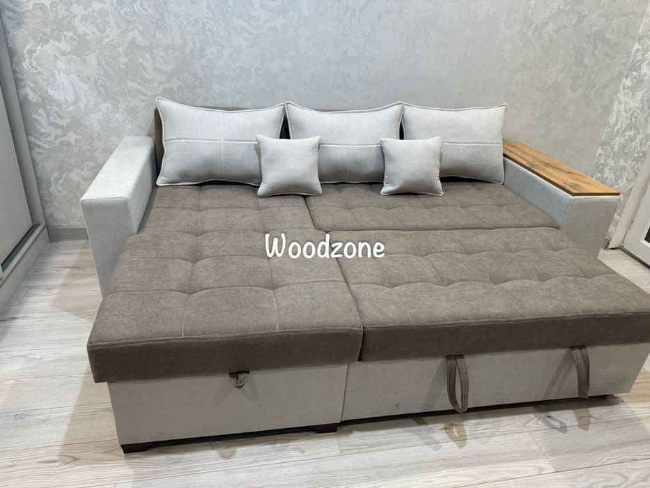 Угловой раскладной диван размер 260х150см