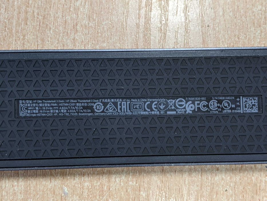Докинг станция HP ZBook Thunderbolt 3 Dock HSTNN-CX01 + Гаранция