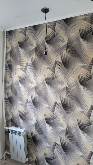 Поклейка обоев качественно.