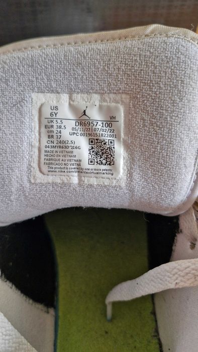 Air Jordan 1 Mid SE (GS) Messy Room Patchwork, mărimea 38.5