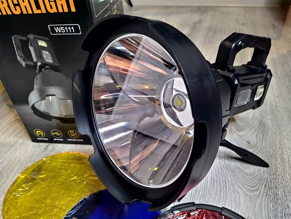 Lanterna W5111 LED XHP90.3-OC cu Trepied, Reflector Mare 20 cm