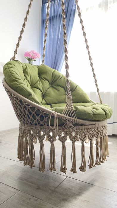 Fotoliu gradina/fotoliu suspendat/ balasoar/ leagan hamac macrame