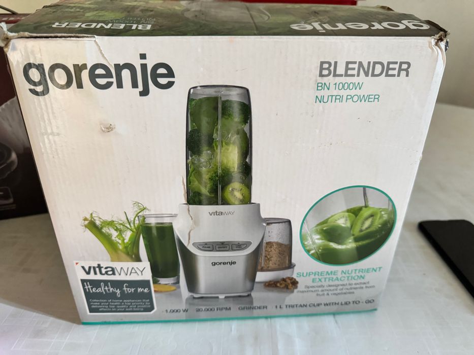 Блендер Gorenje BN1000W белый, серебристый