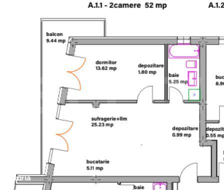 Apartamente moderne cu 2 camere, balcon si dressing - bloc nou in Ghim — fotografia 1
