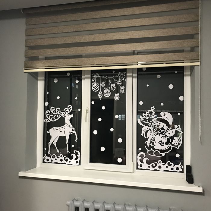 Новогодний декор на окна