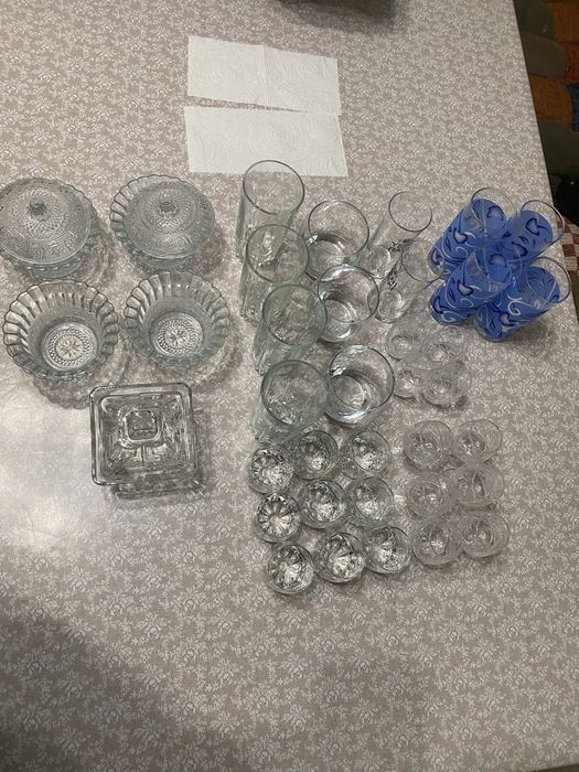 Стаканы, рюмки,вазочки